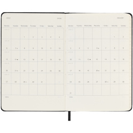 Kalender 18M WeekNote Hard Cover Pocket Black i gruppen  Papir & Blokk / Kalendere / 18 md kalendere hos Pen Store (135590)