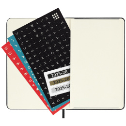 Kalender 18M WeekNote Hard Cover Pocket Black i gruppen  Papir & Blokk / Kalendere / 18 md kalendere hos Pen Store (135590)