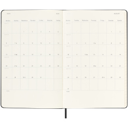 Kalender 18M WeekNote Hard Cover Large Black i gruppen  Papir & Blokk / Kalendere / 18 md kalendere hos Pen Store (135591)