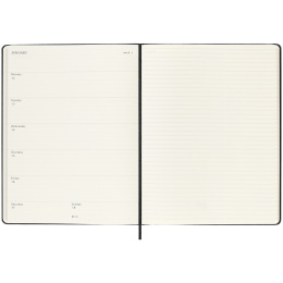 Kalender 18M WeekNote Hard Cover XL Black i gruppen  Papir & Blokk / Kalendere / 18 md kalendere hos Pen Store (135592)