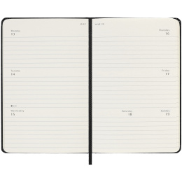 Kalender 18M Weekly Hard Cover Horisontell Pocket Black i gruppen  Papir & Blokk / Kalendere / 18 md kalendere hos Pen Store (135593)