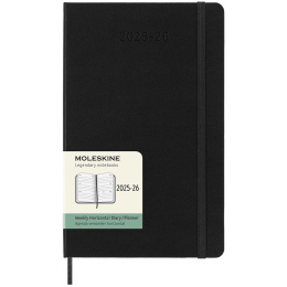 Kalender 18M Weekly Hard Cover Horisontell Large Black i gruppen  Papir & Blokk / Kalendere / 18 md kalendere hos Pen Store (135594)