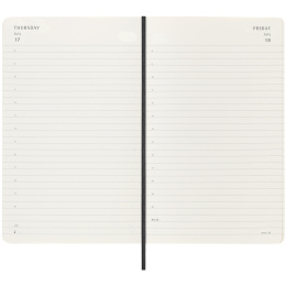 Kalender 18M Daily Soft Cover Large Black i gruppen  Papir & Blokk / Kalendere / 18 md kalendere hos Pen Store (135595)
