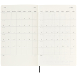 Kalender 18M Daily Soft Cover Large Black i gruppen  Papir & Blokk / Kalendere / 18 md kalendere hos Pen Store (135595)