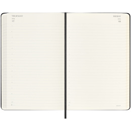 Kalender 18M Daily Hard Cover Large Black i gruppen  Papir & Blokk / Kalendere / 18 md kalendere hos Pen Store (135596)