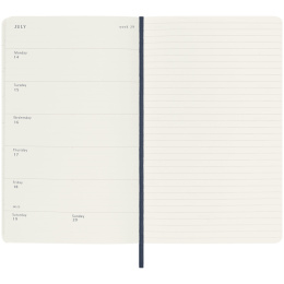 Kalender 18M WeekNote Hard Cover Large Sapphire Blue i gruppen  Papir & Blokk / Kalendere / 18 md kalendere hos Pen Store (135597)
