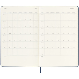 Kalender 18M WeekNote Hard Cover Large Sapphire Blue i gruppen  Papir & Blokk / Kalendere / 18 md kalendere hos Pen Store (135597)