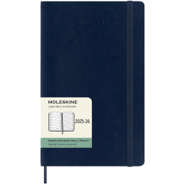 Kalender 18M WeekNote Soft Cover Large Sapphire Blue i gruppen  Papir & Blokk / Kalendere / 18 md kalendere hos Pen Store (135599)