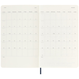 Kalender 18M WeekNote Soft Cover Large Sapphire Blue i gruppen  Papir & Blokk / Kalendere / 18 md kalendere hos Pen Store (135599)