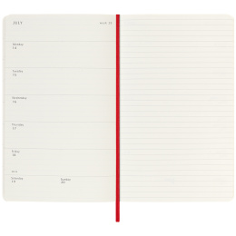 Kalender 18M WeekNote Soft Cover Large Red i gruppen  Papir & Blokk / Kalendere / 18 md kalendere hos Pen Store (135600)