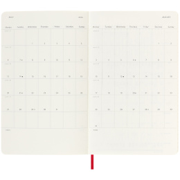 Kalender 18M WeekNote Soft Cover Large Red i gruppen  Papir & Blokk / Kalendere / 18 md kalendere hos Pen Store (135600)