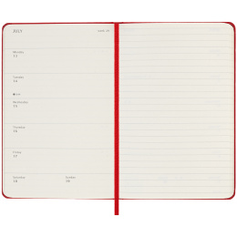 Kalender 18M WeekNote Hard Cover Pocket Red i gruppen  Papir & Blokk / Kalendere / 18 md kalendere hos Pen Store (135601)