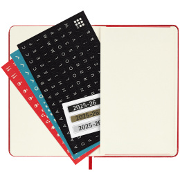 Kalender 18M WeekNote Hard Cover Pocket Red i gruppen  Papir & Blokk / Kalendere / 18 md kalendere hos Pen Store (135601)