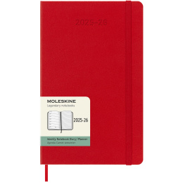 Kalender 18M WeekNote Hard Cover Large Red i gruppen  Papir & Blokk / Kalendere / 18 md kalendere hos Pen Store (135602)