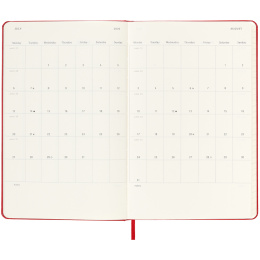 Kalender 18M WeekNote Hard Cover Large Red i gruppen  Papir & Blokk / Kalendere / 18 md kalendere hos Pen Store (135602)