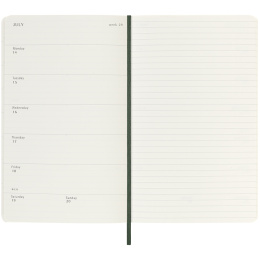 Kalender 18M WeekNote Soft Cover Large Myrtle Green i gruppen  Papir & Blokk / Kalendere / 18 md kalendere hos Pen Store (135603)