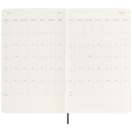 Kalender 18M WeekNote Soft Cover Large Myrtle Green i gruppen  Papir & Blokk / Kalendere / 18 md kalendere hos Pen Store (135603)