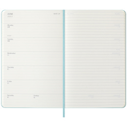 Kalender 18M WeekNote Hard Cover Large Aquamarine i gruppen  Papir & Blokk / Kalendere / 18 md kalendere hos Pen Store (135604)