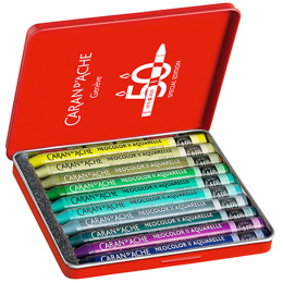 Neocolor II Aquarelle 50 Years Lush 10-sett i gruppen Kunstnermateriell / Kunstnerfarge / Pastell / Vokspasteller hos Pen Store (135628)