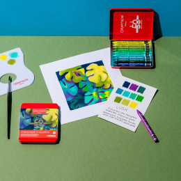 Neocolor II Aquarelle 50 Years Lush 10-sett i gruppen Kunstnermateriell / Kunstnerfarge / Pastell / Vokspasteller hos Pen Store (135628)