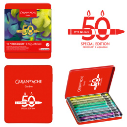 Neocolor II Aquarelle 50 Years Lush 10-sett i gruppen Kunstnermateriell / Kunstnerfarge / Pastell / Vokspasteller hos Pen Store (135628)