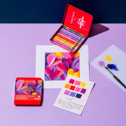 Neocolor II Aquarelle 50 Years Pop 10-sett i gruppen Kunstnermateriell / Kunstnerfarge / Pastell / Vokspasteller hos Pen Store (135630)