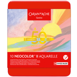 Neocolor II Aquarelle 50 Years Pastel 10-sett i gruppen Kunstnermateriell / Kunstnerfarge / Pastell / Vokspasteller hos Pen Store (135631)
