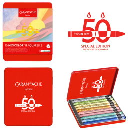 Neocolor II Aquarelle 50 Years Pastel 10-sett i gruppen Kunstnermateriell / Kunstnerfarge / Pastell / Vokspasteller hos Pen Store (135631)