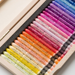 Neocolor II Aquarelle 50 years Wooden Box 50-sett i gruppen Kunstnermateriell / Kunstnerfarge / Pastell / Vokspasteller hos Pen Store (135633)