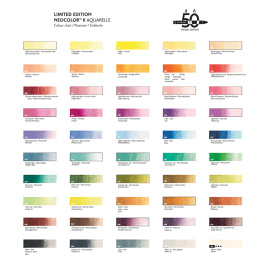 Neocolor II Aquarelle 50 years Wooden Box 50-sett i gruppen Kunstnermateriell / Kunstnerfarge / Pastell / Vokspasteller hos Pen Store (135633)
