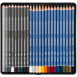 The Aquarino Box akvarellset 24 deler i gruppen Penner / Kunstnerpenner / Akvarellblyanter hos Pen Store (135647)