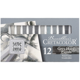 Pastellkritt Harde Gråtoner 12-sett i gruppen Kunstnermateriell / Kritt og blyanter / Pastellkritt hos Pen Store (135650)
