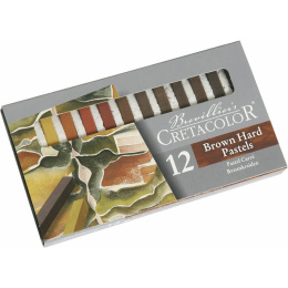 Pastellkritt Harde Brun/Rød 12-sett i gruppen Kunstnermateriell / Kritt og blyanter / Pastellkritt hos Pen Store (135651)