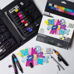 Promarker Modern Lettering Wallet 25-sett i gruppen Penner / Kunstnerpenner / Illustrasjonmarkers hos Pen Store (135657)