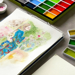 Gansai Tambi Akvarell 18-sett i gruppen Kunstnermateriell / Kunstnerfarge / Akvarellmaling / Akvarellmaling i kopp hos Pen Store (135660)