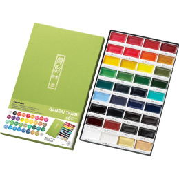 Gansai Tambi Akvarell 36-sett i gruppen Kunstnermateriell / Kunstnerfarge / Akvarellmaling / Akvarellmaling i kopp hos Pen Store (135661)