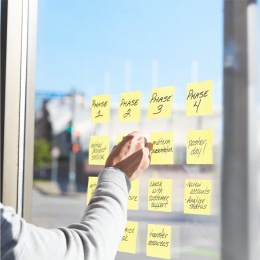 Post-it 76x76 Gul i gruppen  Papir & Blokk / Skrive og ta notater / Post-it og notisblokker hos Pen Store (135694)