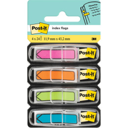 Post-it Indexfaner Pil 11,9×43,2 mm 4 neonfarger i gruppen  Papir & Blokk / Skrive og ta notater / Post-it og notisblokker hos Pen Store (135696)