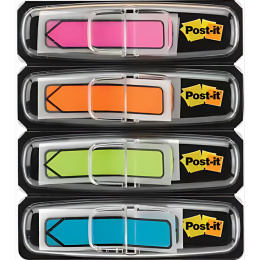 Post-it Indexfaner Pil 11,9×43,2 mm 4 neonfarger i gruppen  Papir & Blokk / Skrive og ta notater / Post-it og notisblokker hos Pen Store (135696)