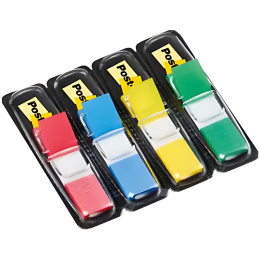 Post-it indeksfaner 11,9 x 43,1 mm 4 farger Sett 1 i gruppen  Papir & Blokk / Skrive og ta notater / Post-it og notisblokker hos Pen Store (135697)