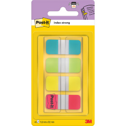 Post-it Indekstapper 15,8 x 38,1 mm Strong, 4 farger i gruppen  Papir & Blokk / Skrive og ta notater / Post-it og notisblokker hos Pen Store (135699)