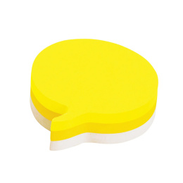 Post-it 70x70 Gul/Hvit Snakkeboble i gruppen  Papir & Blokk / Skrive og ta notater / Post-it og notisblokker hos Pen Store (135709)