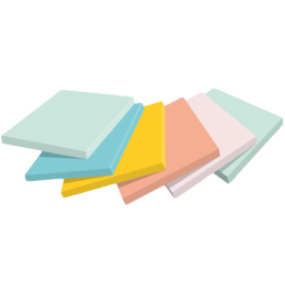 Post-it 76x127 Fargemiks Beachside 6-pakning i gruppen  Papir & Blokk / Skrive og ta notater / Post-it og notisblokker hos Pen Store (135710)