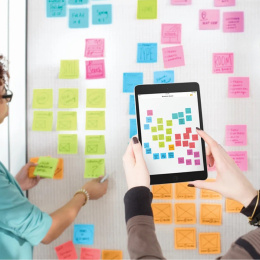 Post-it Super Sticky 76x127 Fargemiks Energetic 6-pakning i gruppen  Papir & Blokk / Skrive og ta notater / Post-it og notisblokker hos Pen Store (135711)