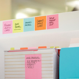 Post-it Super Sticky 47,6x47,6 Fargemiks Cosmic 12-pakning i gruppen  Papir & Blokk / Skrive og ta notater / Post-it og notisblokker hos Pen Store (135730)