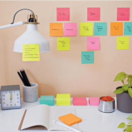 Post-it Super Sticky 76x127 Fargemiks Cosmic 6-pakning i gruppen  Papir & Blokk / Skrive og ta notater / Post-it og notisblokker hos Pen Store (135732)