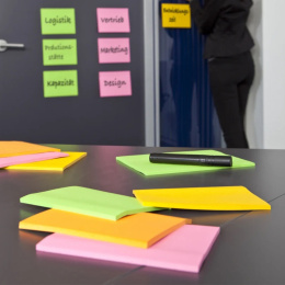 Post‑it Super Sticky 152×101 Meeting fargemiks Neon 4‑pakning i gruppen  Papir & Blokk / Skrive og ta notater / Post-it og notisblokker hos Pen Store (135734)