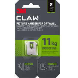 Claw Tavelkrok for gipsvegg 11 kg 2-pakning i gruppen Hobby & Kreativitet / Organisere / Rammer / Bildeoppheng hos Pen Store (135735)