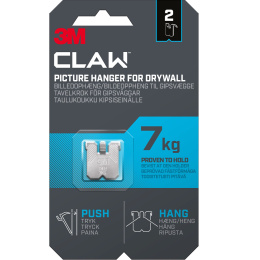 Claw Tavelkrok for gipsvegg 7 kg 2-pakning i gruppen Hobby & Kreativitet / Organisere / Rammer / Bildeoppheng hos Pen Store (135740)