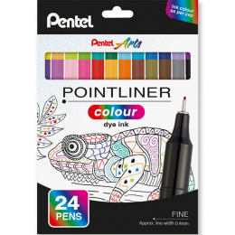 Pointliner Colour 24-sett i gruppen Penner / Kunstnerpenner / Tusjpenner hos Pen Store (135773)